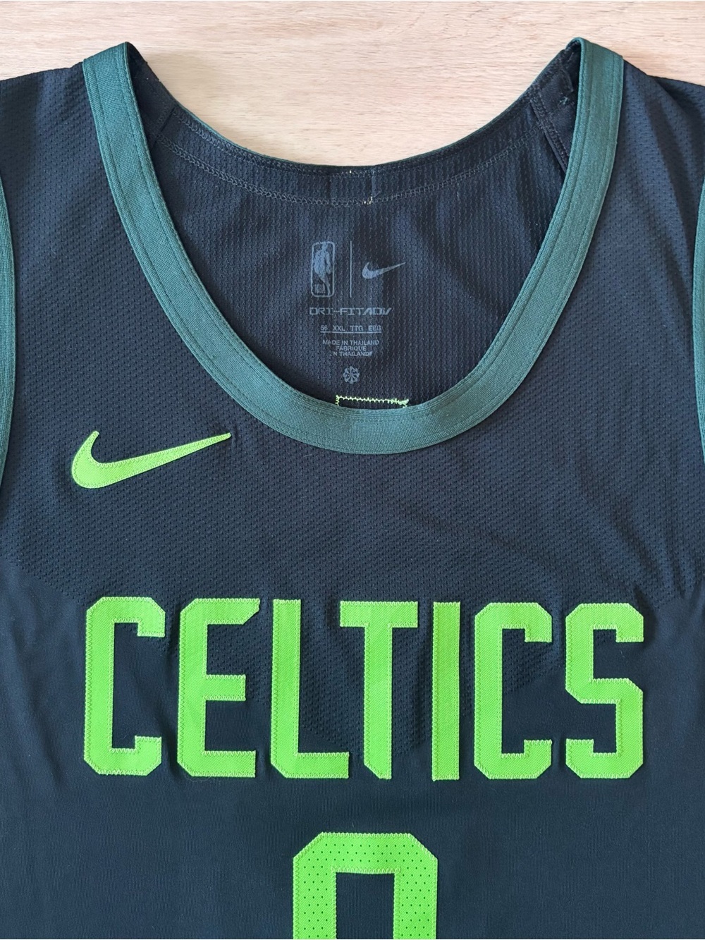 Authentic Jayson Tatum Boston Celtics Jersey Nike NBA City Edition 56 2XL - Picture 4 of 16